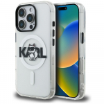 Karl Lagerfeld IML Choupette Sketch Logo MagSafe &Uuml;mbris iPhone 16 Pro Max - l&auml;bipaistev