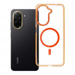 &Uuml;mbris Xiaomi Redmi A5 Frame Clear Hybrid Mag Cover &uuml;hilduv MagSafe-ga hermes oranž