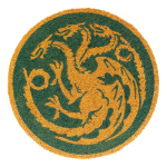 Game of Thrones House of the Dragon &uuml;mmargune uksematt, l&auml;bim&otilde;&otilde;t 50 cm