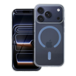 Case for iPhone 18 Pro / 17 Pro Drop Glue Colorful Ring Mag Cover compatible with MagSafe light blue