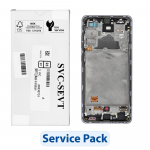 Rinkinys LCD ekranas SAMSUNG A72 A725F GH82-25460C violetinis