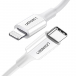 USB kaabel Ugreen US171 MFi USB-C to Lightning 3A 1.0m valge