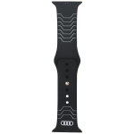 Dirželis Audi Geometric Pattern Silicone Watch Strap skirtas Apple Watch 40/41/42mm juodas