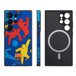 FC Barcelona dėklas Samsung Galaxy S24 Ultra magnetinis dėklas MagSafe OCFCBMCS24USP SP