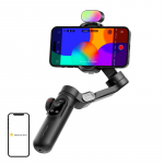 AOCHUAN X Pro stabilisaator RGB valgustusega (must)