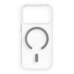 Case for iPhone 18 Pro / 17 Pro Drop Glue Colorful Ring Mag Cover compatible with MagSafe gray