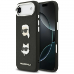 KARL LAGERFELD &uuml;mbris jaoks IPHONE 17 Air compatible with MagSafe KLHCP17MPSFDHPOK (FW Grained PU W/ K&C Heads Pins & Logo) must