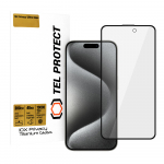 Grūdintas stiklas Tel Protect 10X Privacy Titanium skirtas Iphone 16 Pro/17 (vokas)