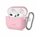 Tech-Protect Silicone Hook &Uuml;mbris jaoks Apple AirPods 3 - roosa