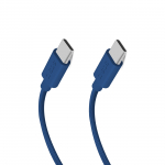 SBS TECABLETISSUETCCB USB-C - USB-C 1.5m 60W braided kaabel - sinine