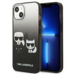 Karl Lagerfeld Gradient Ikonik Karl&Choupette &uuml;mbris iPhone 13 mini jaoks - must