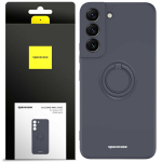 Spacecase Silikoninis dėklas su žiedu Galaxy S22 juodas