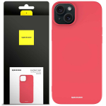 Spacecase Silikoninis dėklas iPhone 15 Plus raudonas