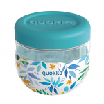 Quokka Bubble Food Jar 770 ml toidun&otilde;u, akvarell-lehtede muster