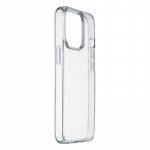 Cellularline Clear Strong &uuml;mbris seadmele iPhone 15, integreeritud antibakteriaalse koostisega, l&auml;bipaistev