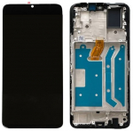 Ekranas Huawei Honor X7 su lietimui jautriu stikliuku ir rėmeliu Black ORG