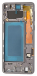 Ekranas Samsung G973 S10 su lietimui jautriu stikliuku ir rėmeliu Black OLED (real size)