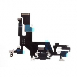 Lanksčioji jungtis skirta iPhone 11 įkrovimo kontaktų, su mikrofonu Black originali (used Grade A)