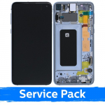 LCD ekraan &uuml;hilduv Samsung G970 S10e raamiga / Prism Blue / (Service Pack)