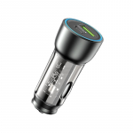 YESIDO CAR CHARGER Y49 PD 30W QC3.0 18W USB-A+C BLACK