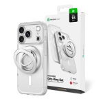 AmazingThing Titan Pro Lens Ring Set &uuml;mbris mudelile iPhone 18 Pro, kaamerakaitsega ja magnetr&otilde;ngaga, &uuml;hildub MagSafe'iga &ndash; v&auml;rv: l&auml;bipaistev
