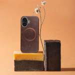 Case for iPhone 18 Pro / 17 Pro Gentleman Mag Cover compatible with MagSafe brown
