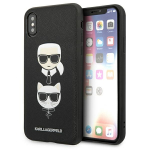 Karl Lagerfeld Saffiano Karl&Choupette Head &uuml;mbris jaoks iPhone X/XS - must