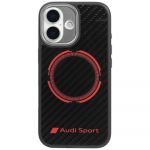 Audi RSQ Carbon Fiber Sport Punane Circle MagSafe &Uuml;mbris jaoks iPhone 17 - Must