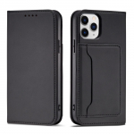 Magnetkaardi &uuml;mbris iPhone 12 Pro pouch kaardi rahakoti kaardihoidja must