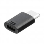 adapteris SAMSUNG EE-GG970 USB TYPE C- MICRO USB juodas be pakuotės