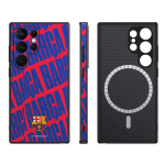 FC Barcelona dėklas Samsung Galaxy S24 Ultra magnetinis dėklas MagSafe OCFCBMCS24UBC BC