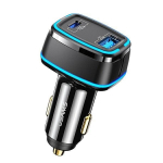 USAMS v&otilde;rgulaadija 1XUSB-C+1XUSB T43 33W PD3.0 +QC3.0 + kaabel U63 USB-C Lightning must USKTZ01