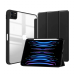 Crong PrimeFolio kaanega &uuml;mbris seadmele iPad Air 11" (2026&ndash;2024) / iPad Air 10.9" (5. / 4. p&otilde;lvkond) / iPad Pro 11" (2022&ndash;2021), Apple Pencili hoidikuga, must ja l&auml;bipaistev