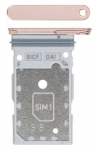 SIM card holder Samsung S931 S25/S936 S25 Plus Dual Roosa Kuldne original (service pack)