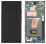 LCD ekraan Samsung S918 S23 Ultra 5G puuteekraaniga ja raamiga Phantom roheline OLED (tegelik suurus)