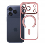 Case for iPhone 17 Pro / 18 Pro Electro Mag Cover compatible with MagSafe gold-rose