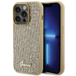 Guess Disco Metal Script &uuml;mbris jaoks iPhone 15 Pro - kuldne
