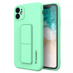 Wozinsky Kickstand Case iPhone 12 Pro Max Silikoonist &uuml;mbris koos statiiviga Mint