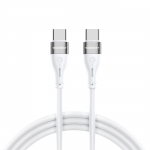 Wozinsky WSTCC2 USB-C / USB-C PD 65W kaabel 2 m - valge