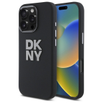 DKNY Liquid Silicone Metal Logo iPhone 16 Pro &Uuml;mbris - Must
