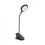 Mini Wozinsky Juhtmevaba LED Reading Lamp koos Klamber + USB-C Kaabel - must