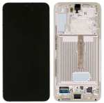 LCD screen Samsung S906 S22 Plus koos touch screen ja frame Lilla original (service pack)