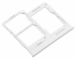 SIM kortelės laikiklis Samsung A202 A20e 2019 White originalus (service pack)