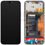 LCD screen Huawei Honor 400 Lite with touch screen with frame and battery Black original (service pack)