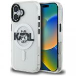 Karl Lagerfeld IML Choupette Sketch Logo MagSafe &Uuml;mbris iPhone 16 - l&auml;bipaistev