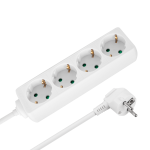 Rebel 4 pesaga Saksa t&uuml;&uuml;pi pikendusjuhe, 5 m, l&uuml;litita, 3 x 1,5 mm, valge