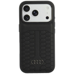 Audi nahast &uuml;mbris seadmele iPhone 18 Pro / 17 Pro, MagSafe-&uuml;hilduv &ndash; must