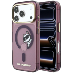 Karl Lagerfeld Peekaboo Logo &uuml;mbris seadmele iPhone 18 Pro Max / 17 Pro Max, MagSafe-&uuml;hilduv &ndash; bordoopunane