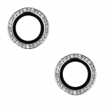 Apsauginis stiklas KIEKVIENAS DIAMOND kamerai (OBJEKTYVAS) Iphone 16/16 Plus sidabrinis (2 objektyvai)