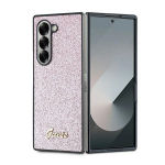 Guess 4G Glitter Script &Uuml;mbris jaoks Samsung Galaxy Z Fold 6 - Roosa